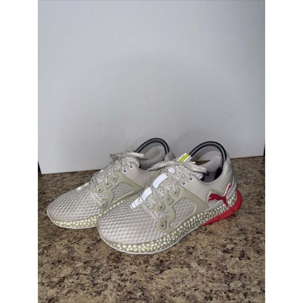 Puma Hybrid Sky Women’s Sneakers Size 7 192576-02 White Pink Running Shoes Mesh